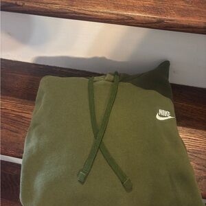 Nike Olive Green Pullover Hoodie
